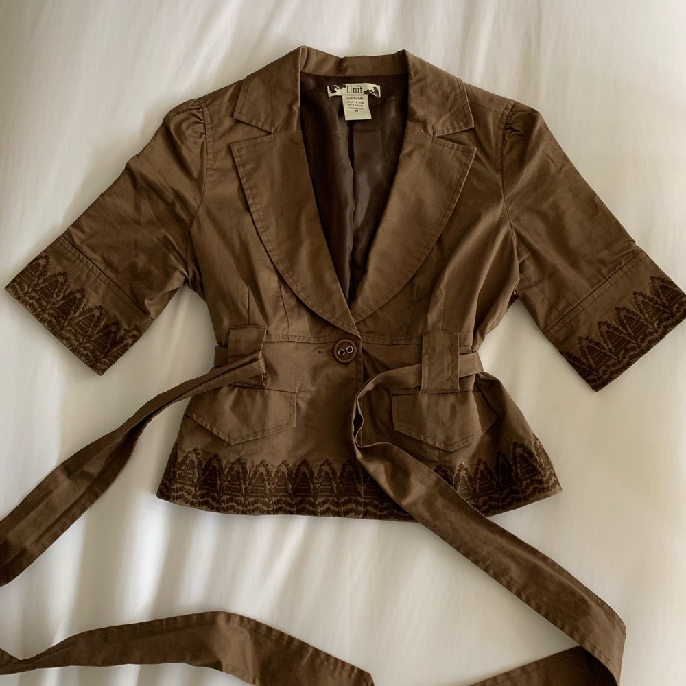 $15 Chocolate brown jacket